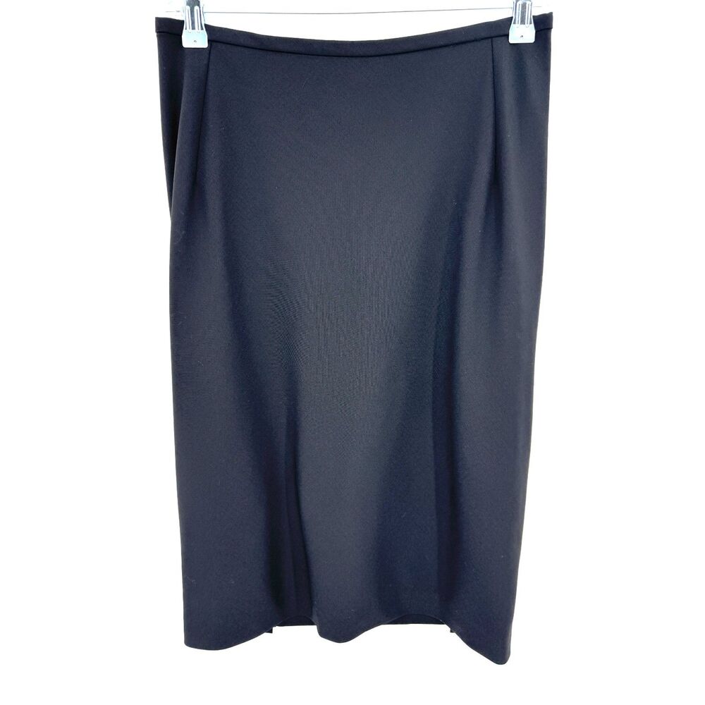 TUFI DUEK Black Stretch Midi Pencil Skirt Size 38 EUR 10 US